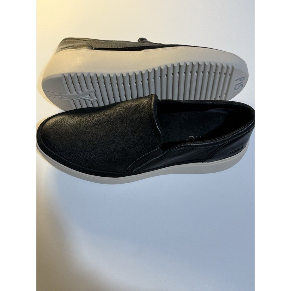 Vionic Platform Slip On Shoes Womens Size 9 Black Leather Kearny Sneaker - Picture 12 of 14